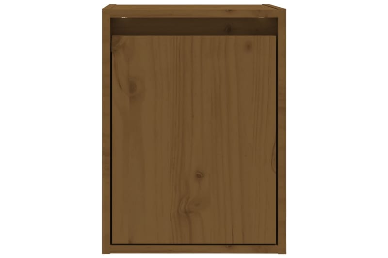 Veggskap 2 stk honningbrun 30x30x40 cm heltre furu - Brun - Oppbevaring - Hyller - Vegghylle