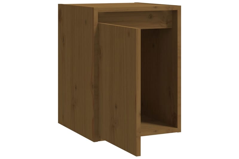 Veggskap 2 stk honningbrun 30x30x40 cm heltre furu - Brun - Oppbevaring - Hyller - Vegghylle