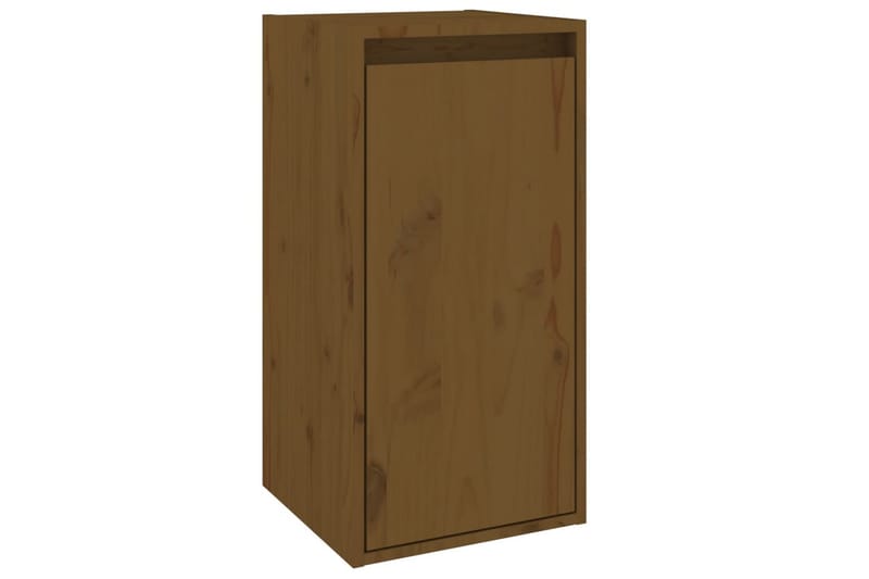 Veggskap 2 stk honningbrun 30x30x60 cm heltre furu - Brun - Oppbevaring - Hyller - Vegghylle