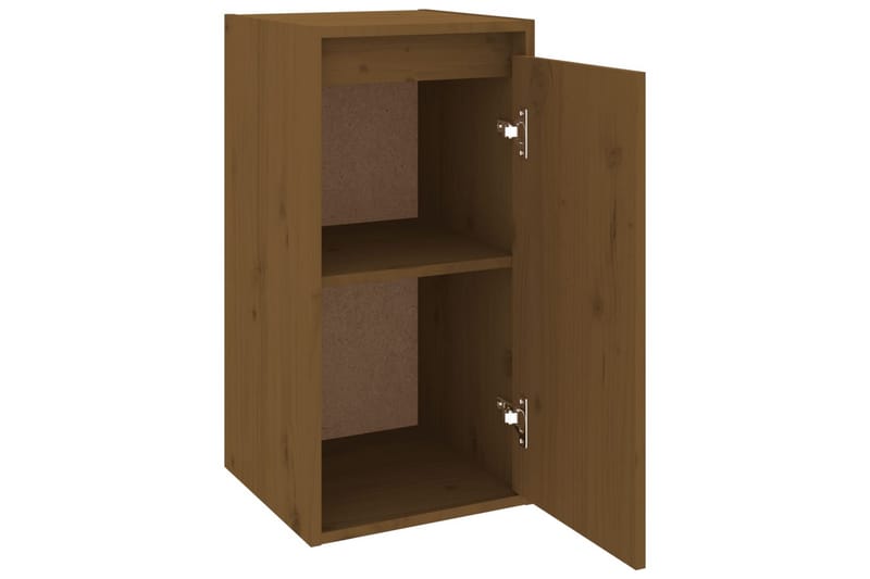 Veggskap 2 stk honningbrun 30x30x60 cm heltre furu - Brun - Oppbevaring - Hyller - Vegghylle