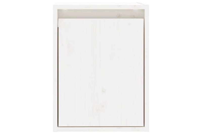 Veggskap 2 stk hvit 30x30x40 cm heltre furu - Hvit - Oppbevaring - Hyller - Vegghylle