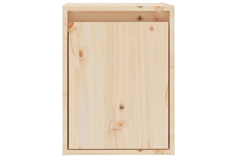 Veggskap 30x30x40 cm heltre furu - Brun - Oppbevaring - Hyller - Vegghylle