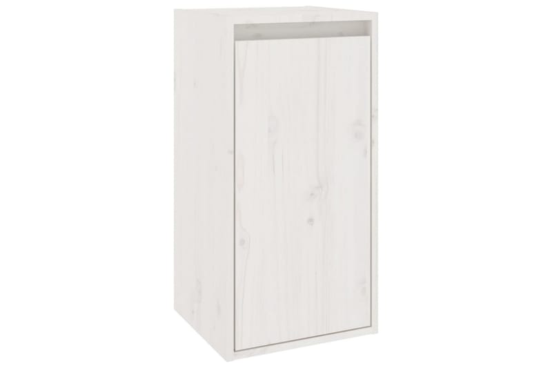 Veggskap hvit 30x30x60 cm heltre furu - Hvit - Oppbevaring - Hyller - Vegghylle