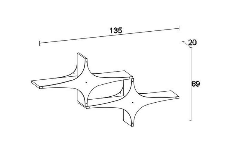 Wall Shelf Hvit - Oppbevaring - Hyller - Vegghylle