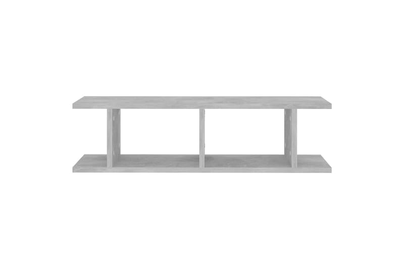 Vegghyller 2 stk betonggrå 78x18x20 cm sponplate - Grå - Oppbevaring - Hyller - Vegghylle