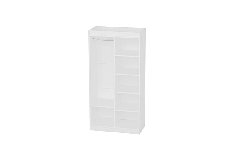 Akser Garderobe 90x180 cm - Hvit - Oppbevaring - Klesoppbevaring - Garderober & garderobesystem