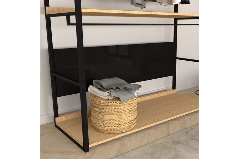 Andifli Garderobe 160x170 cm - Brun - Oppbevaring - Klesoppbevaring - Garderober & garderobesystem