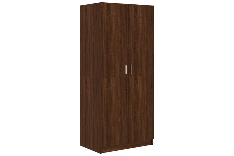 beBasic Garderobe brun eik 80x52x180 cm konstruert tre - Brun - Oppbevaring - Klesoppbevaring - Garderober & garderobesystem