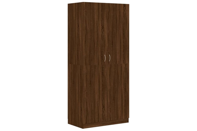 beBasic Garderobe brun eik 90x52x200 cm konstruert tre - Brun - Oppbevaring - Klesoppbevaring - Garderober & garderobesystem