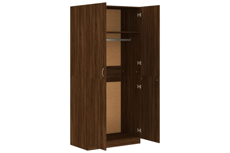 beBasic Garderobe brun eik 90x52x200 cm konstruert tre - Brun - Oppbevaring - Klesoppbevaring - Garderober & garderobesystem