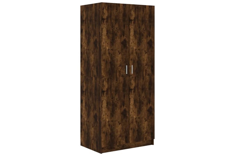 beBasic Garderobe røkt eik 80x52x180 cm konstruert tre - Brun - Oppbevaring - Klesoppbevaring - Garderober & garderobesystem