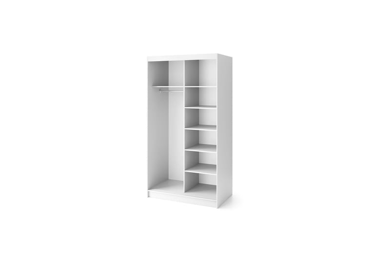 Biancco Garderobe 120x220 cm - Hvit - Oppbevaring - Klesoppbevaring - Garderober & garderobesystem