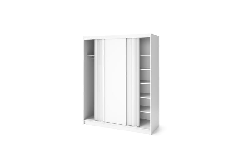 Biancco Garderobe 120x220 cm - Hvit - Oppbevaring - Klesoppbevaring - Garderober & garderobesystem