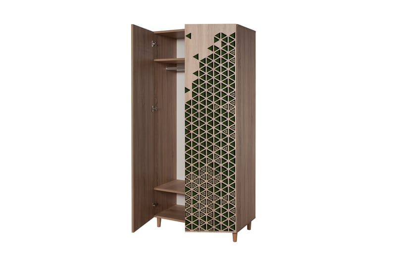 Brokind Garderobe 90 cm - Brun - Oppbevaring - Klesoppbevaring - Garderober & garderobesystem