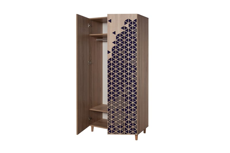 Brokind Garderobe 90 cm - Brun - Oppbevaring - Klesoppbevaring - Garderober & garderobesystem