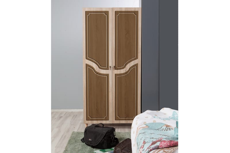 Brokind Garderobe 90 cm - Brun - Oppbevaring - Klesoppbevaring - Garderober & garderobesystem