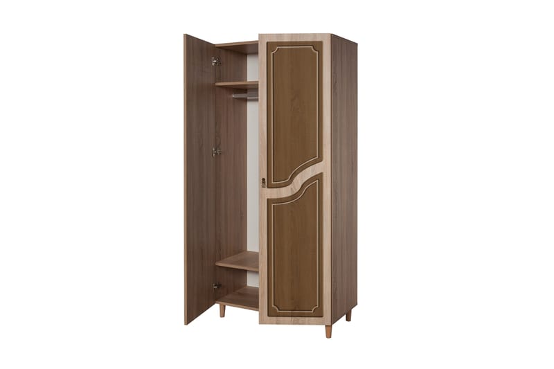 Brokind Garderobe 90 cm - Brun - Oppbevaring - Klesoppbevaring - Garderober & garderobesystem