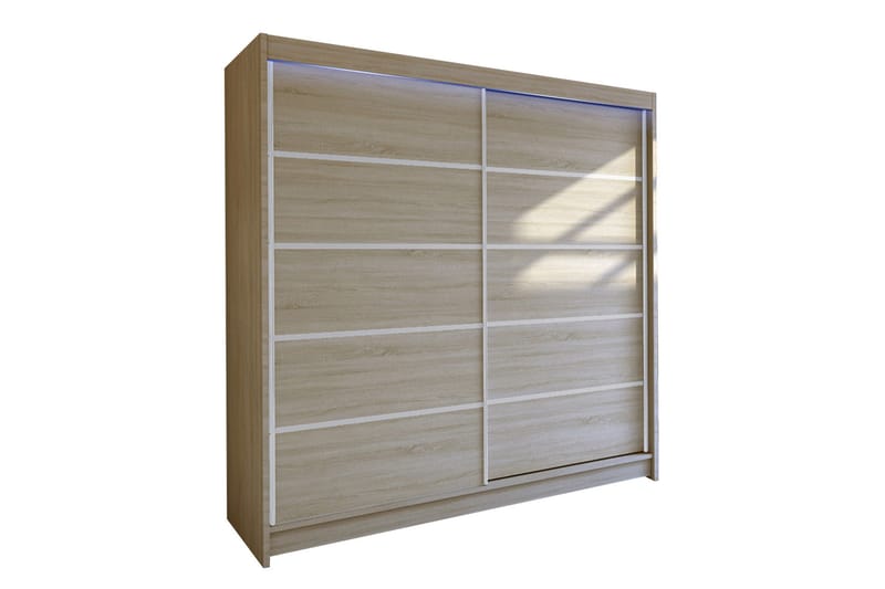 Canderbury Garderobe 180x215 cm - Beige - Oppbevaring - Klesoppbevaring - Garderober & garderobesystem