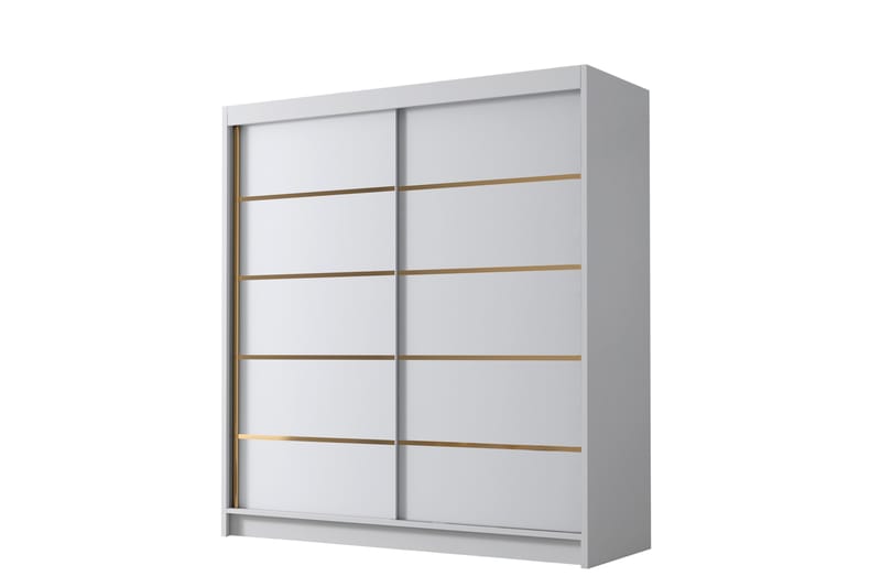 Chavez Garderobe 180x215 cm - Hvit - Oppbevaring - Klesoppbevaring - Garderober & garderobesystem