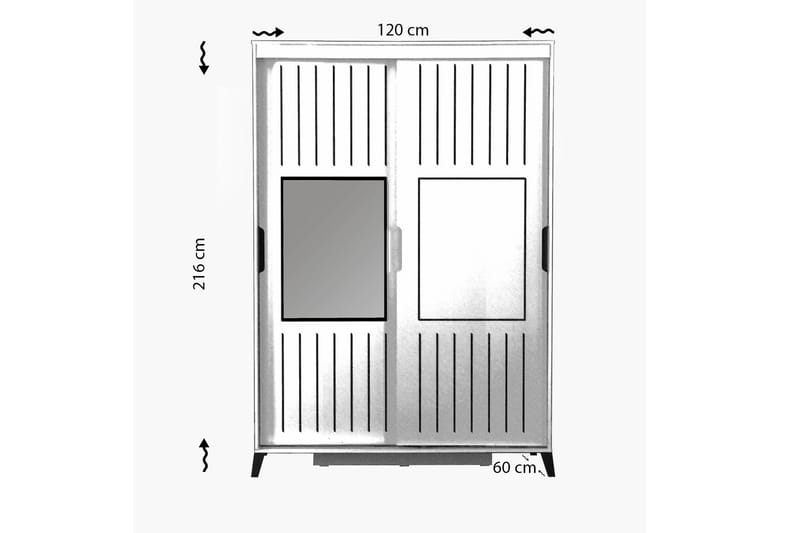 Comfortale Garderobe 120 - Oppbevaring - Klesoppbevaring - Garderober & garderobesystem