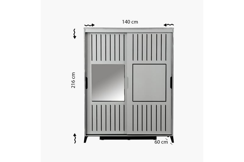 Comfortale Garderobe 130 - Oppbevaring - Klesoppbevaring - Garderober & garderobesystem