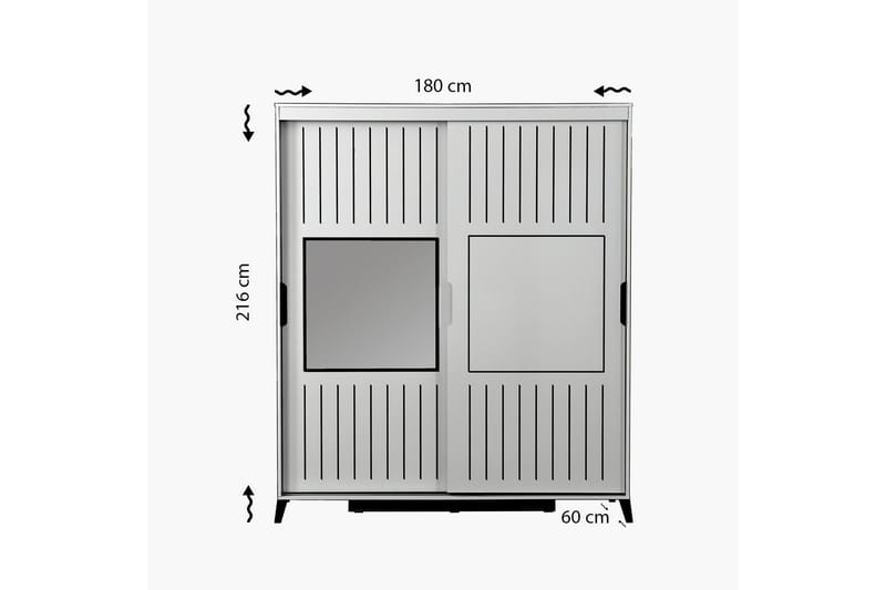 Comfortale Garderobe 140 - Oppbevaring - Klesoppbevaring - Garderober & garderobesystem