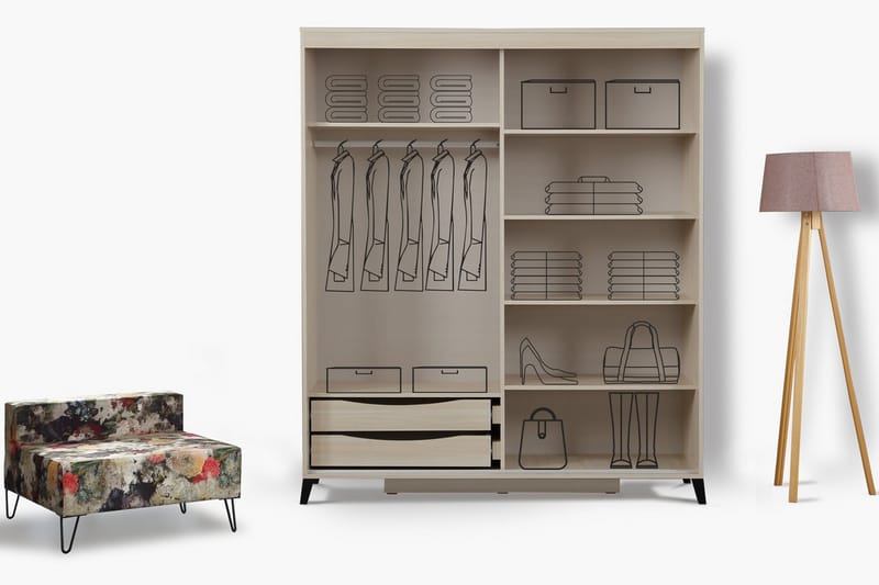 Comfortale Garderobe 150 - Oppbevaring - Klesoppbevaring - Garderober & garderobesystem