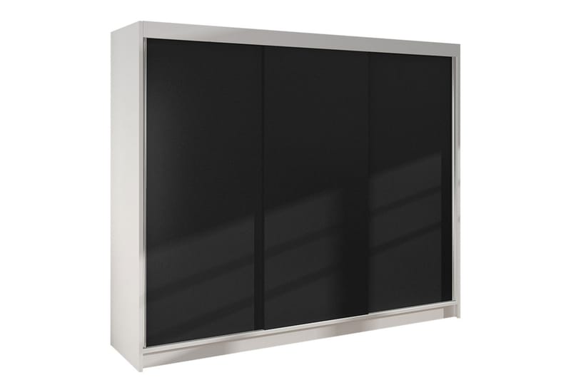 Cyria Garderobe 200x215 cm - Svart/Hvit - Oppbevaring - Klesoppbevaring - Garderober & garderobesystem