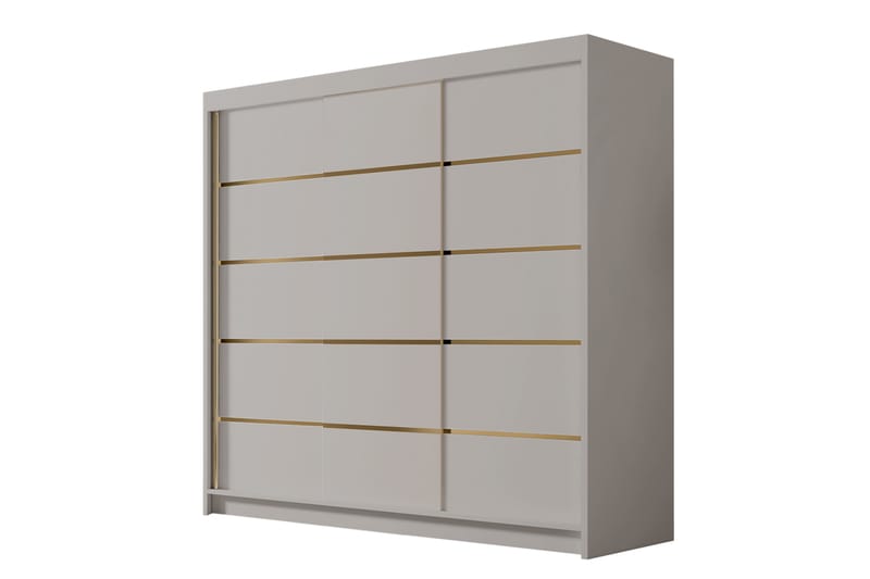 Dianna Garderobe 200x215 cm - Beige - Oppbevaring - Klesoppbevaring - Garderober & garderobesystem