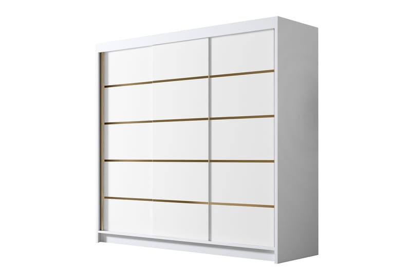 Dianna Garderobe 200x215 cm - Hvit - Oppbevaring - Klesoppbevaring - Garderober & garderobesystem