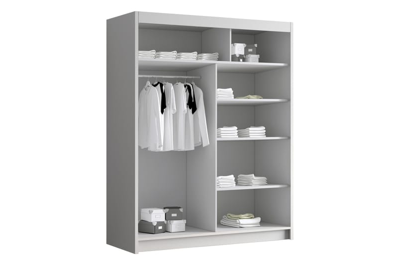 Emet Garderobe 150x200 cm - Beige - Oppbevaring - Klesoppbevaring - Garderober & garderobesystem