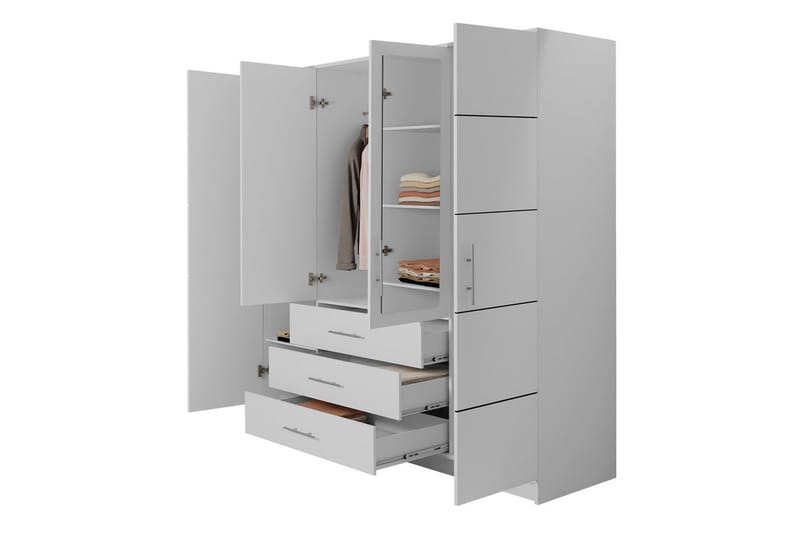 Escaldes Garderobe 196 cm - Grønn - Oppbevaring - Klesoppbevaring - Garderober & garderobesystem