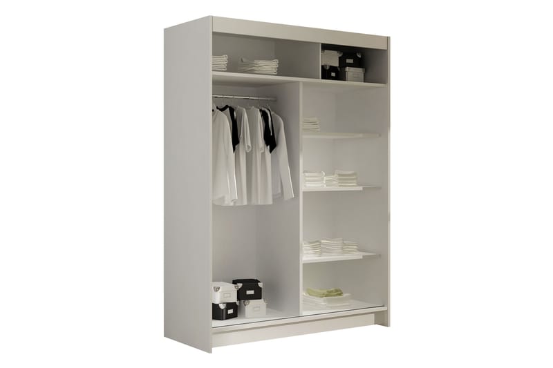 Estella Garderobe 120x200 cm - Beige - Oppbevaring - Klesoppbevaring - Garderober & garderobesystem