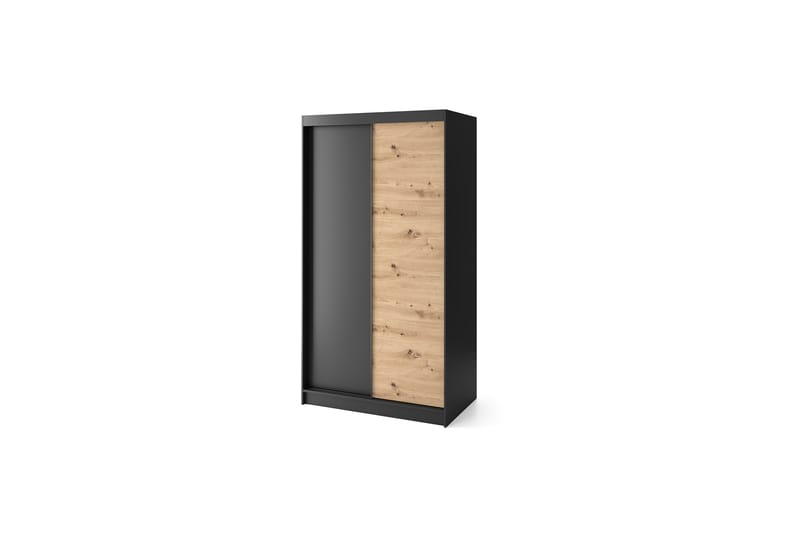 Esville Garderobe 120x220 cm - Brun - Oppbevaring - Klesoppbevaring - Garderober & garderobesystem