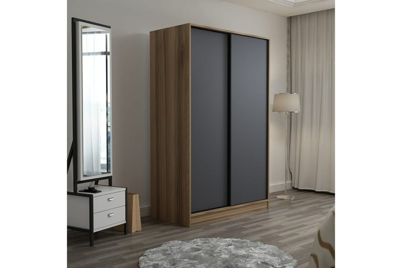 Fruitland Garderobe 120 cm - Antrasitt - Oppbevaring - Klesoppbevaring - Garderober & garderobesystem