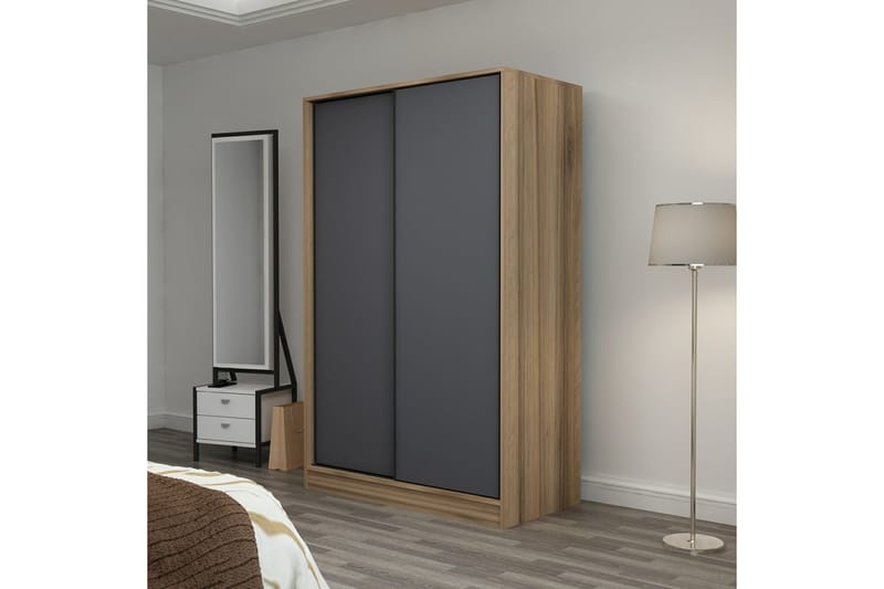 Fruitland Garderobe 120 cm - Antrasitt - Oppbevaring - Klesoppbevaring - Garderober & garderobesystem