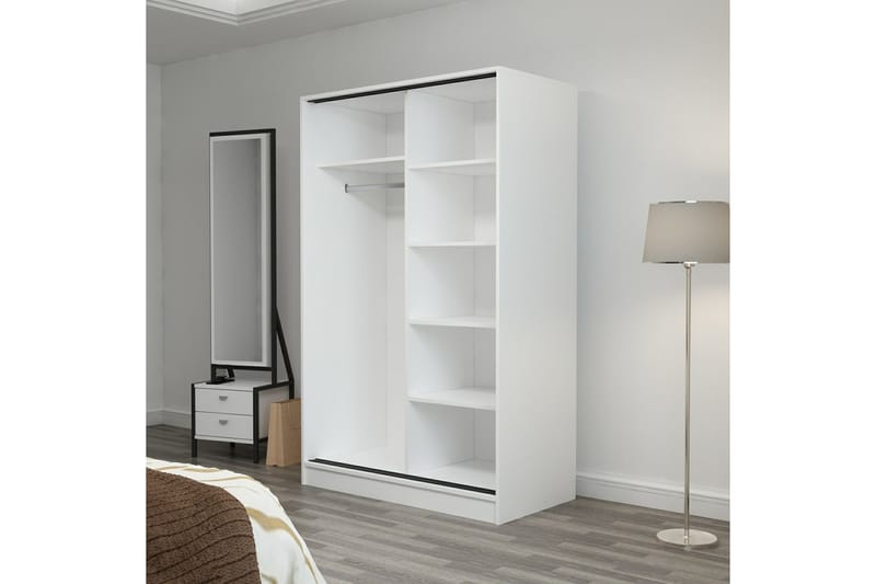 Fruitland Garderobe 120 cm - Brun/Hvit - Oppbevaring - Klesoppbevaring - Garderober & garderobesystem