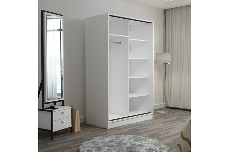 Fruitland Garderobe 120 cm - Brun/Hvit - Oppbevaring - Klesoppbevaring - Garderober & garderobesystem