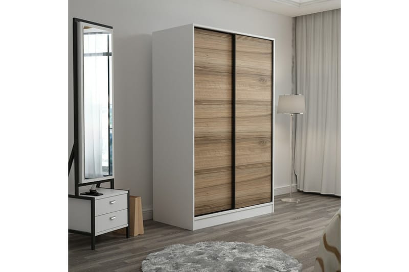 Fruitland Garderobe 120 cm - Brun/Hvit - Oppbevaring - Klesoppbevaring - Garderober & garderobesystem