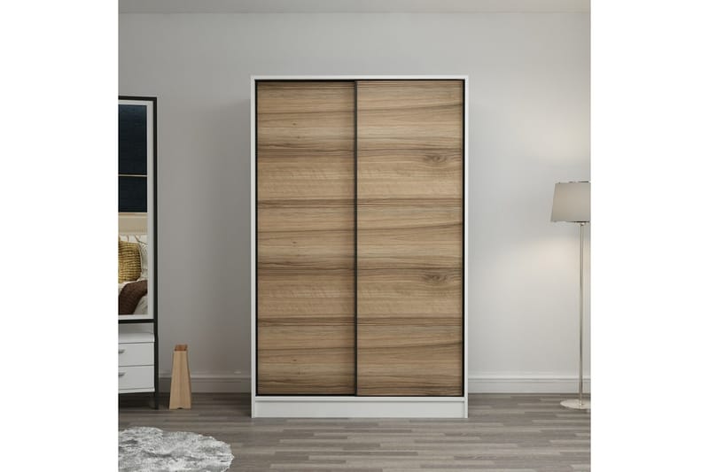 Fruitland Garderobe 120 cm - Brun/Hvit - Oppbevaring - Klesoppbevaring - Garderober & garderobesystem