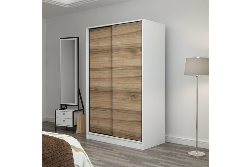 Fruitland Garderobe 120 cm - Brun/Hvit - Oppbevaring - Klesoppbevaring - Garderober & garderobesystem