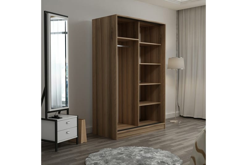 Fruitland Garderobe 120 cm - Hvit/Brun - Oppbevaring - Klesoppbevaring - Garderober & garderobesystem