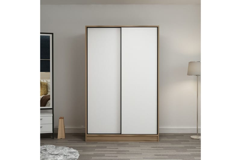 Fruitland Garderobe 120 cm - Hvit/Brun - Oppbevaring - Klesoppbevaring - Garderober & garderobesystem