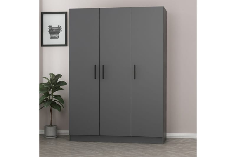 Fruitland Garderobe 135 cm - Antrasitt - Oppbevaring - Klesoppbevaring - Garderober & garderobesystem