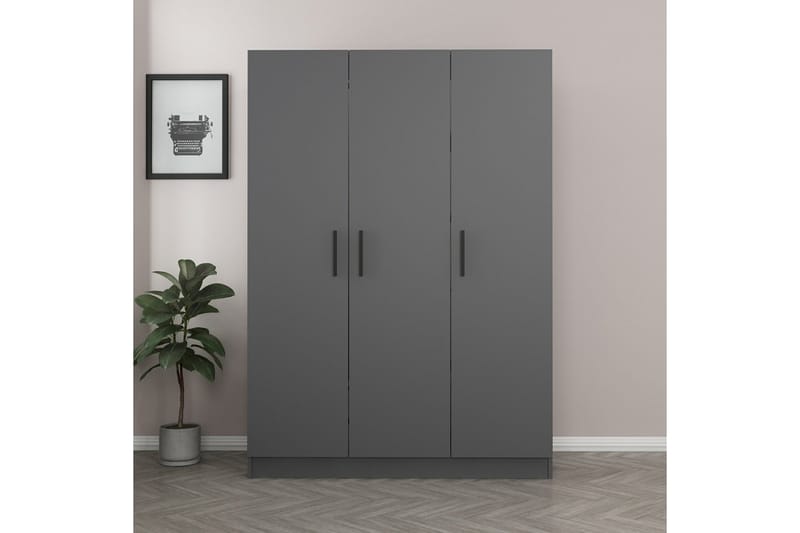 Fruitland Garderobe 135 cm - Antrasitt - Oppbevaring - Klesoppbevaring - Garderober & garderobesystem