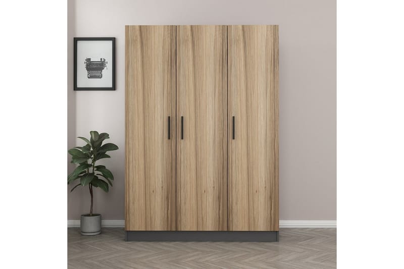 Fruitland Garderobe 135 cm - Antrasitt - Oppbevaring - Klesoppbevaring - Garderober & garderobesystem