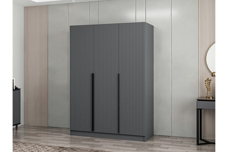 Fruitland Garderobe 135 cm - Antrasitt - Oppbevaring - Klesoppbevaring - Garderober & garderobesystem