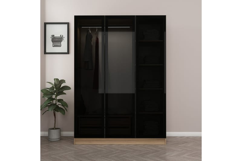 Fruitland Garderobe 135 cm - Brun - Oppbevaring - Klesoppbevaring - Garderober & garderobesystem