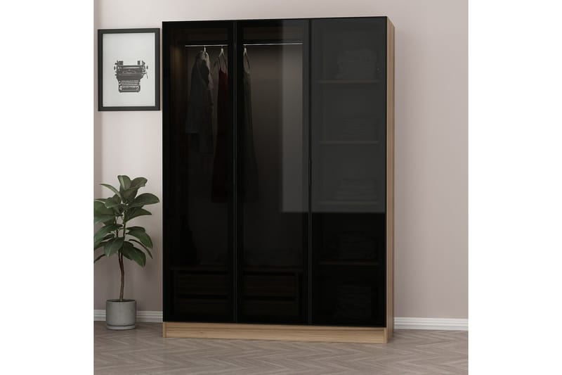 Fruitland Garderobe 135 cm - Brun - Oppbevaring - Klesoppbevaring - Garderober & garderobesystem