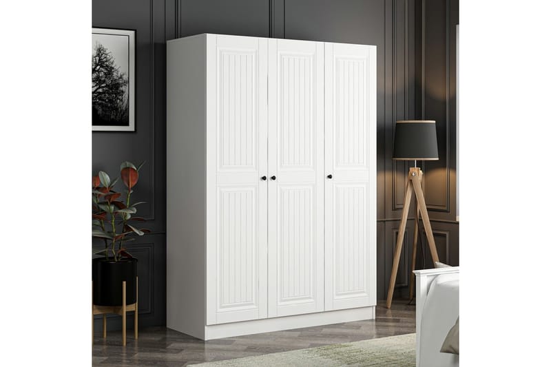 Fruitland Garderobe 135 cm - Cream - Oppbevaring - Klesoppbevaring - Garderober & garderobesystem